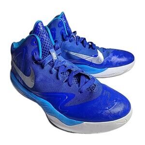 Nike Air Max Premiere Hi Top TB Blue Silver 689567-404 Basketball Mens 9 EUC